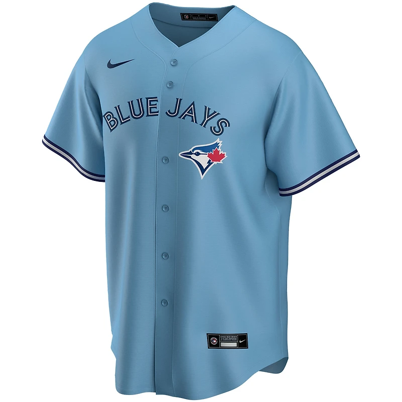 Homme Nike Powder Blue Toronto Jays Alternate - Maillot réplique personnalisé