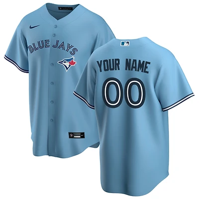 Homme Nike Powder Blue Toronto Jays Alternate - Maillot réplique personnalisé