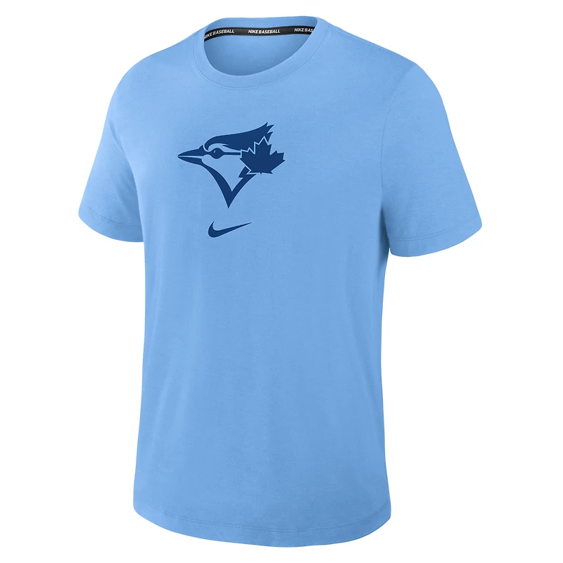 Men's Nike Powder Blue Toronto Jays Authentic Collection Early Work Tri-Blend Dri-FIT T-Shirt