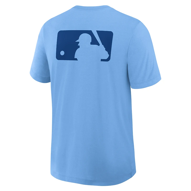 Men's Nike Powder Blue Toronto Jays Authentic Collection Early Work Tri-Blend Dri-FIT T-Shirt