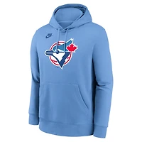 Men's Nike Powder Blue Toronto Jays Cooperstown Collection Logo Club Hoodie
