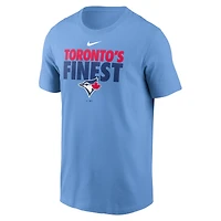 T-shirt Nike bleu poudre pour hommes des Blue Jays de Toronto, ville natale locale