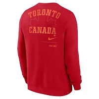 Men's Nike Red Toronto Blue Jays Statement Ball Game Fleece Pullover Sweatshirt