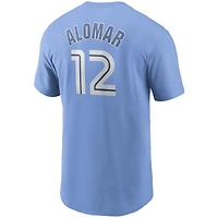 Men's Nike Roberto Alomar Powder Blue Toronto Jays Cooperstown Collection Name & Number T-Shirt