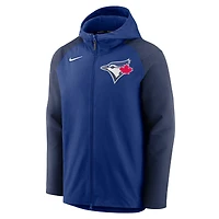 Men's Nike Royal/Navy Toronto Blue Jays Authentic Collection Player Performance Hoodie Full-Zip Jacket
