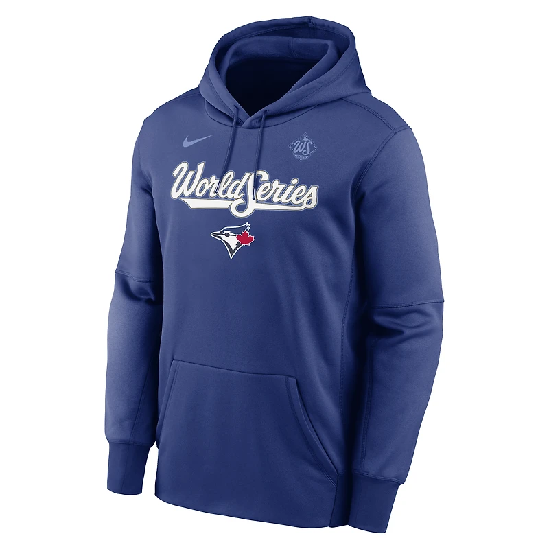 Sweat à capuche Nike Royal Toronto Blue Jays 2025 World Series Authentic Collection Therma Fleece pour homme