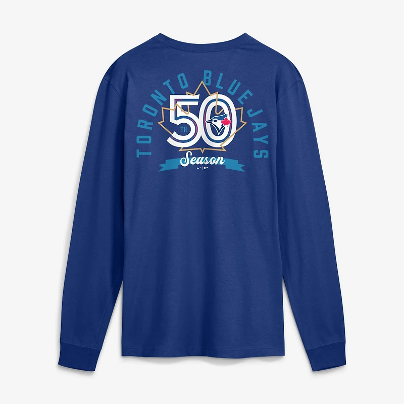 Men's Nike Royal Toronto Blue Jays 50th Season Club Long Sleeve T-Shirt