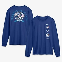 Men's Nike Royal Toronto Blue Jays 50th Season Club Long Sleeve T-Shirt