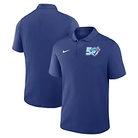 Polo Nike Dri-FIT Royal Toronto Blue Jays pour homme, édition spéciale 50e anniversaire de la victoire