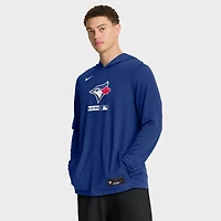 T-shirt à capuche manches longues Nike Royal Toronto Blue Jays Authentic Collection Dri-FIT pour homme