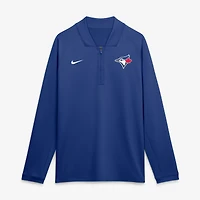 Men's Nike Royal Toronto Blue Jays Authentic Collection Dri-FIT Raglan Half-Zip Pullover