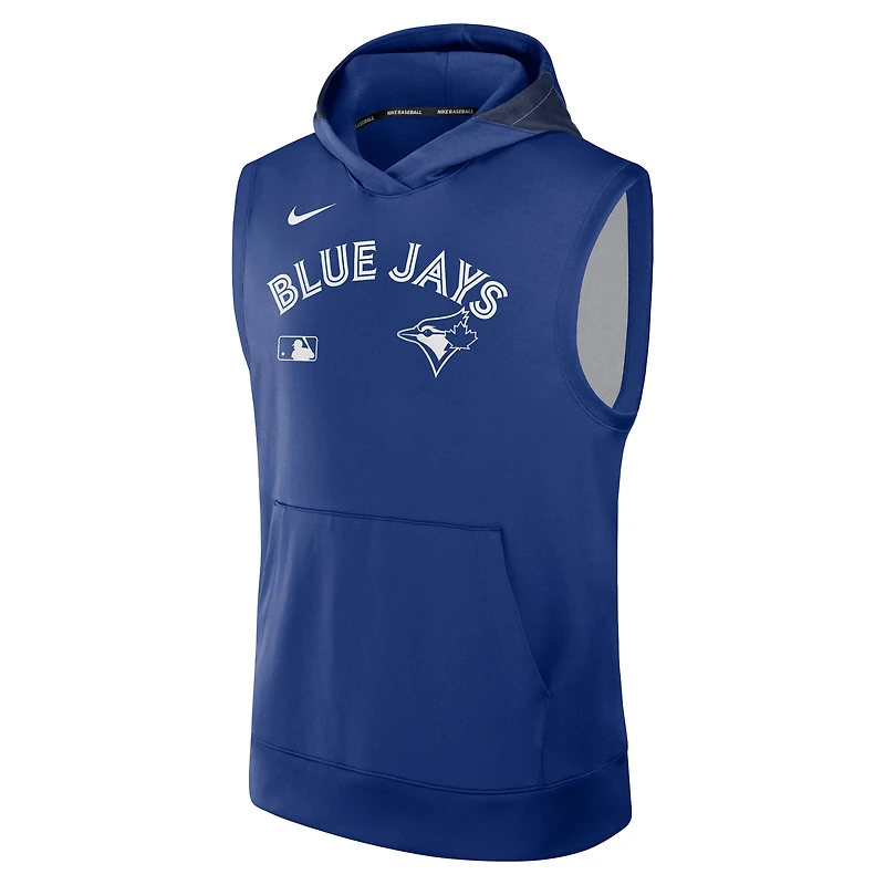 Sweat à capuche sans manches Nike Royal Toronto Blue Jays Authentic Collection Performance pour homme