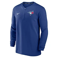 Haut à demi-zip Nike Royal Toronto Blue Jays Authentic Collection Performance pour homme