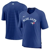 T-shirt de performance raglan col V Nike Royal Toronto Blue Jays Authentic Collection pour homme
