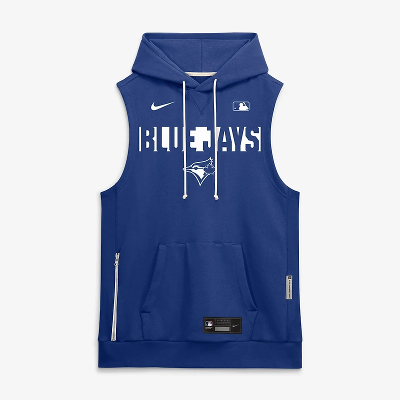 Sweat à capuche sans manches Nike Royal Toronto Blue Jays Authentic Collection Standard Issue Dri-FIT pour homme