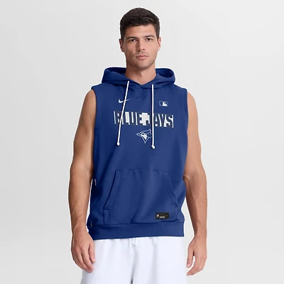 Sweat à capuche sans manches Nike Royal Toronto Blue Jays Authentic Collection Standard Issue Dri-FIT pour homme