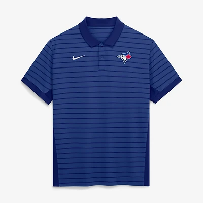 Men's Nike Royal Toronto Blue Jays Authentic Collection Striped Victory Dri-FIT Polo