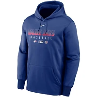 Chandail à capuchon enfiler Therma Performance des Blue Jays de Toronto Royal pour homme