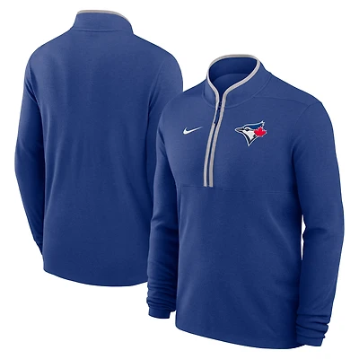 Pull-over Nike Dri-FIT Victory demi-zip bleu royal des Blue Jays de Toronto pour homme