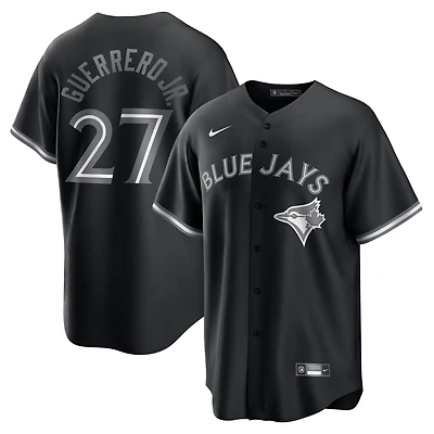 Maillot Nike Vladimir Guerrero Jr. noir pour homme, réplique des Blue Jays de Toronto
