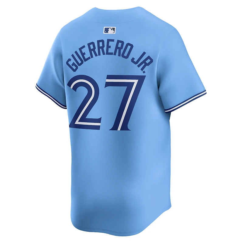 Maillot Nike Vladimir Guerrero Jr. pour homme, bleu clair, joueur alternatif limité des Blue Jays de Toronto