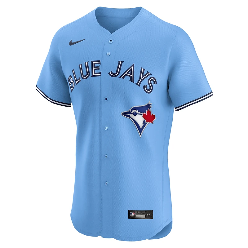 Maillot de joueur d'élite alternatif Nike Vladimir Guerrero Jr. des Blue Jays Toronto pour homme, bleu poudre
