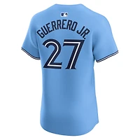 Maillot de joueur d'élite alternatif Nike Vladimir Guerrero Jr. des Blue Jays Toronto pour homme, bleu poudre