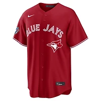Maillot Nike Vladimir Guerrero Jr. rouge des Blue Jays de Toronto, saison alternative, 50e anniversaire, avec patch.