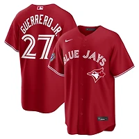 Men's Nike Vladimir Guerrero Jr. Red Toronto Blue Jays Alternate 50th Season Patch Stadium Jersey