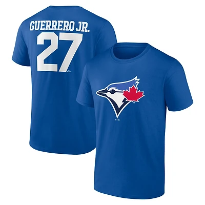 Men's Nike Vladimir Guerrero Jr. Royal Toronto Blue Jays Icon Name & Number T-Shirt