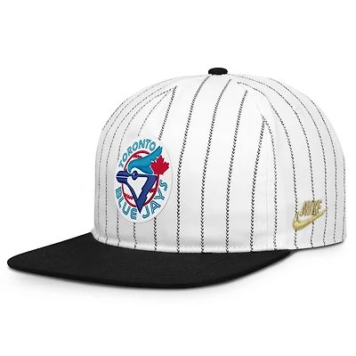 Casquette ajustable Nike Pro des Blue Jays de Toronto, collection Cooperstown, blanche et noire, pour homme