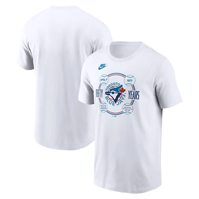 Men's Nike  White Toronto Blue Jays 50th Season T-Shirt