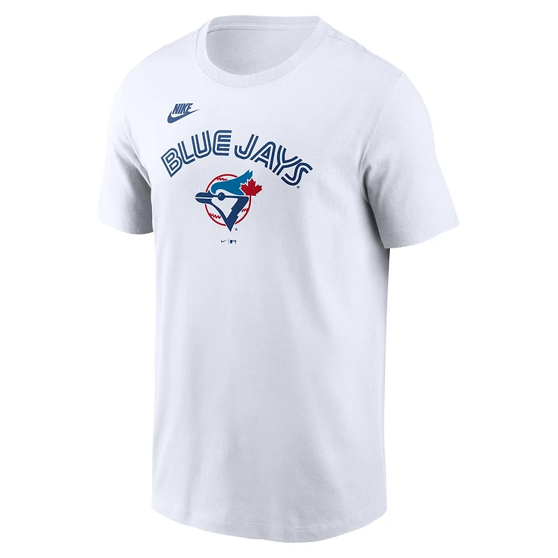 Men's Nike White Toronto Blue Jays Cooperstown Collection Wordmark T-Shirt