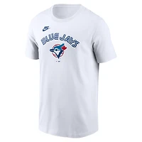 Men's Nike White Toronto Blue Jays Cooperstown Collection Wordmark T-Shirt