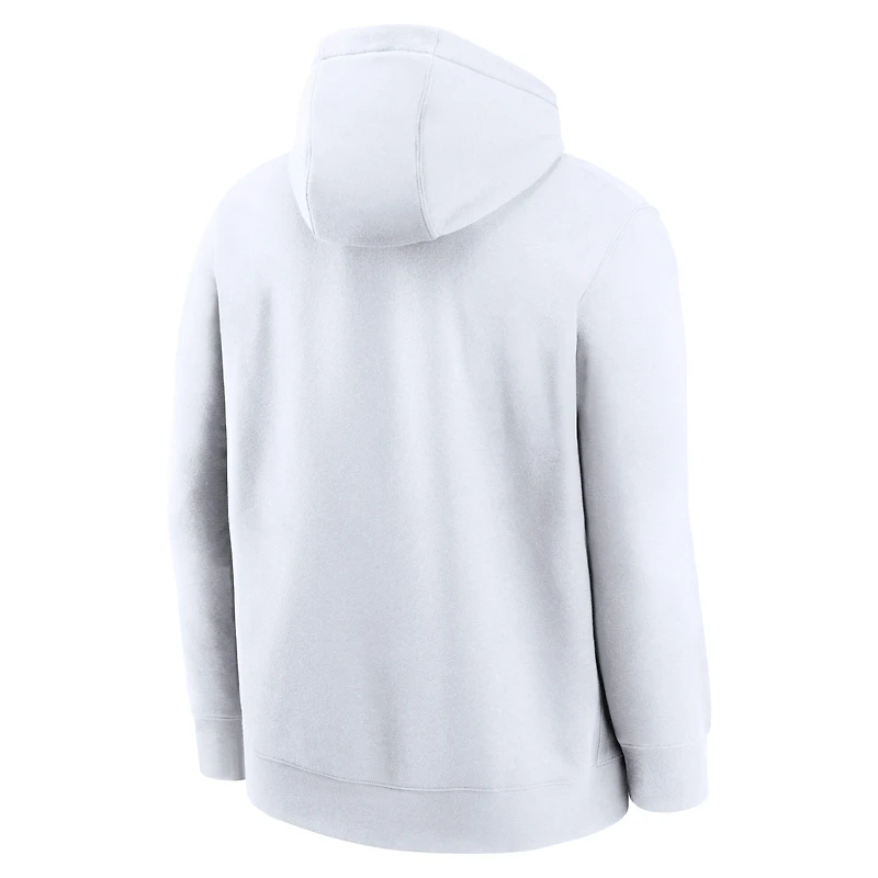 Sweat à capuche Nike blanc pour homme avec logo des Blue Jays de Toronto