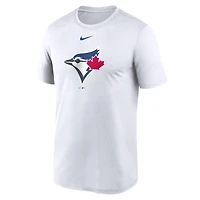 T-shirt Nike Dri-FIT blanc pour homme, modèle New Legend des Blue Jays de Toronto