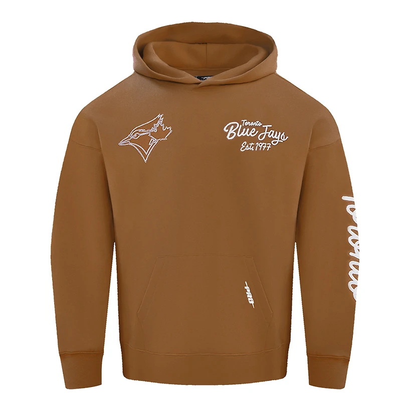 Men's Pro Standard Brown Toronto Blue Jays Paint the City Pullover Hoodie