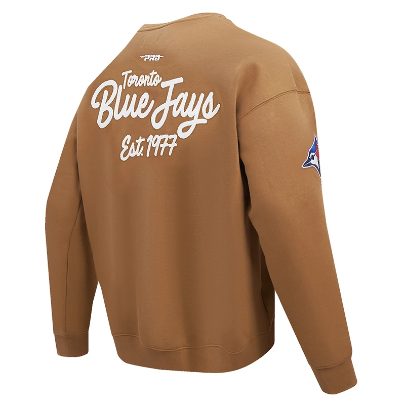 Sweat-shirt à enfiler Pro Standard Brown Toronto Blue Jays Paint the City pour homme