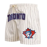 Short à fines rayures crème Pro Standard des Blue Jays de Toronto pour hommes