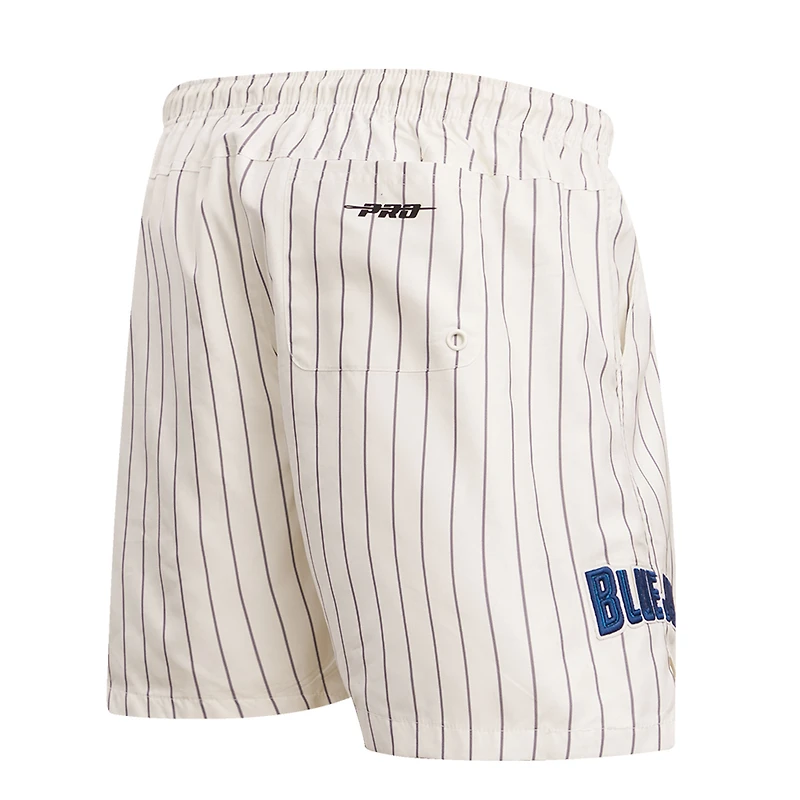 Short à fines rayures crème Pro Standard des Blue Jays de Toronto pour hommes