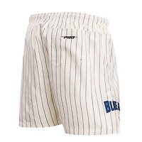 Short à fines rayures crème Pro Standard des Blue Jays de Toronto pour hommes