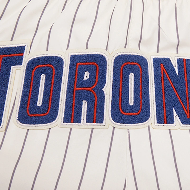 Short à fines rayures crème Pro Standard des Blue Jays de Toronto pour hommes