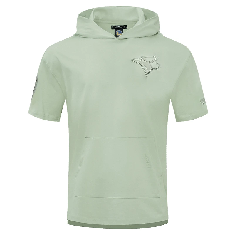 Men's Pro Standard Light Green Toronto Blue Jays Neutral Short Sleeve Pullover Hoodie