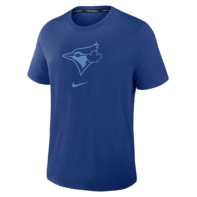 Men's Royal Toronto Blue Jays Authentic Collection Early Work Performance Tri-Blend T-Shirt