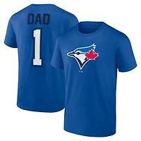Men's  Royal Toronto Blue Jays Father's Day Name & Number T-Shirt