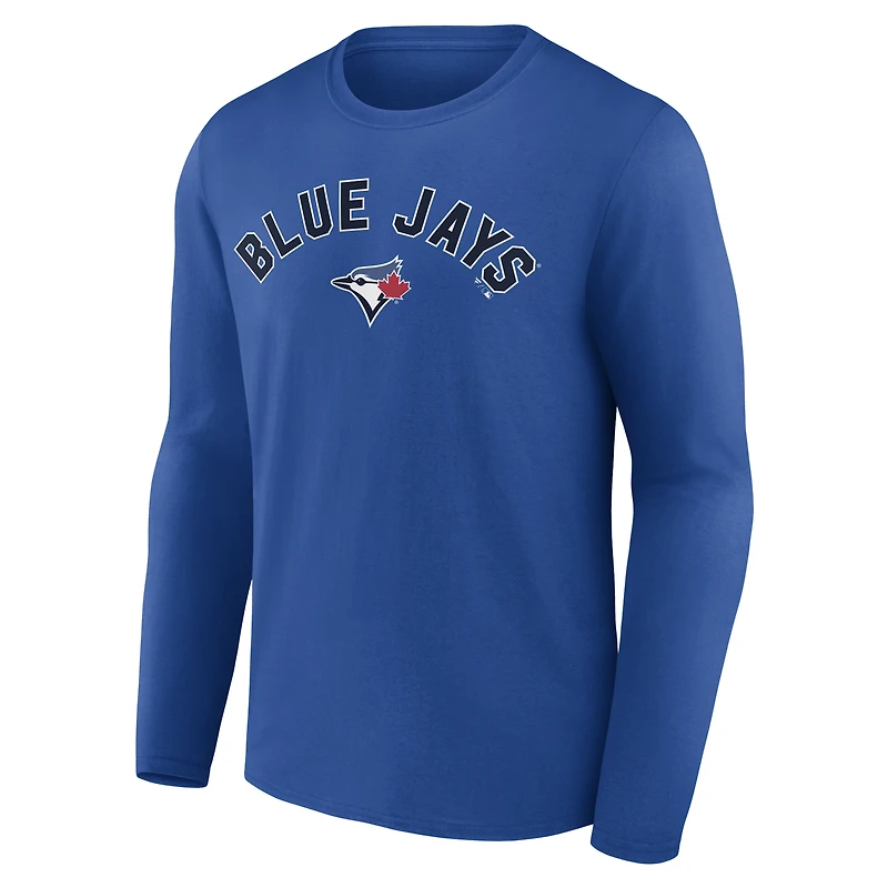 Men's Royal Toronto Blue Jays Winning Streak Custom Long Sleeve T-Shirt