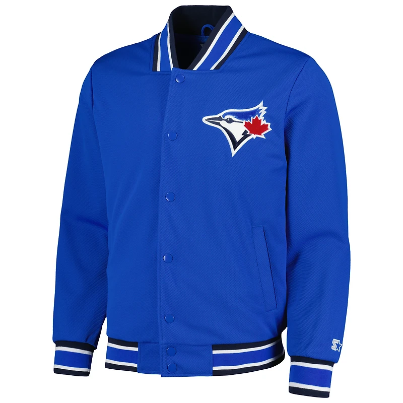 Veste à bouton-pression Starter Royal Blue Jays de Toronto pour hommes