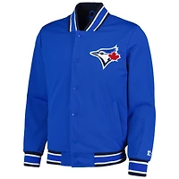 Veste à bouton-pression Starter Royal Blue Jays de Toronto pour hommes