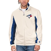 Veste de survêtement entièrement zippée Starter White des Blue Jays Toronto pour hommes