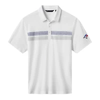 Polo tri-blend blanc Top Recruit de Toronto Blue Jays pour homme TravisMathew